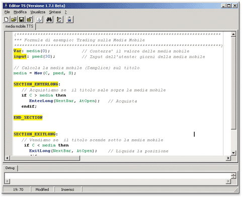 Trading system per visual trader
